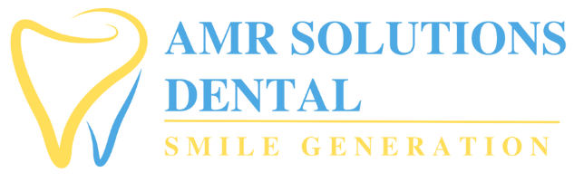 AMR dental logo with a tooth outline.